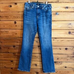True Religion Becca Boot Cut Jeans Size 33 Classic Blue wash